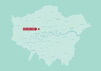 Image 4 of 'You are Here' Personalised map of London Boroughs 1
