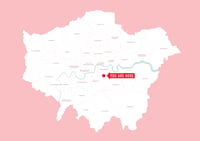 Image 4 of 'You are Here' Personalised map of London Boroughs 5