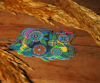 Holographic Flower Power sticker