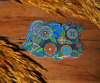Holographic Flower Power sticker