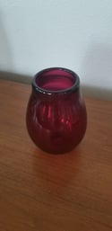 Gold Ruby Red vase