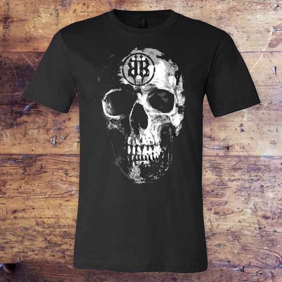 Image of OFFICIAL - BEASTO BLANCO - "BRANDED" SKULL UNISEX BLACK SHIRT