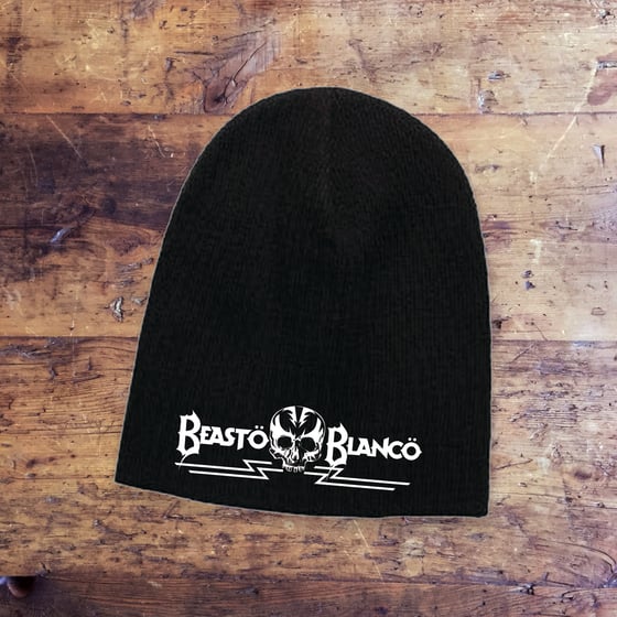Image of OFFICIAL - BEASTO BLANCO - EMBROIDERED BEANIE ( NON-CUFF )