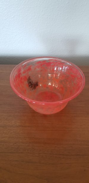 Image of Red "bubble" bowl 