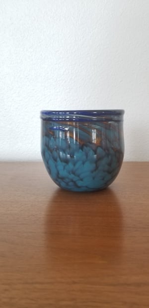 Image of Blue and yellow bowl 