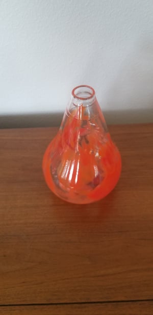 Image of Red Teardrop vase 