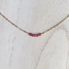 Baby Faceted Pink Tourmaline Choker