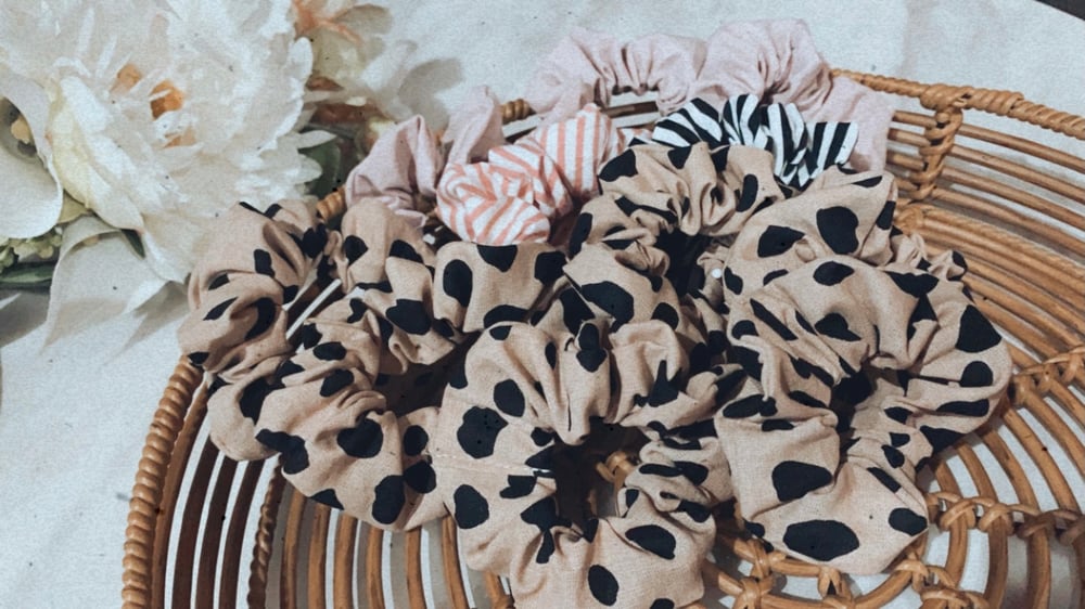 Image of Zoe’s handmade scrunchies 
