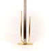Image of Uneven U Vase, raw brass: Tall height, Narrow U, Thick Tube