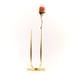Image of Even U Vase, raw brass: Tall Height, Narrow U, Thick Tube
