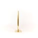 Image of Uneven U Vase, raw brass: Medium Height, Medium U, Thick Tube