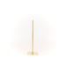 Image of Uneven U Vase, raw brass: Short Height, Narrow U, Thin Tube