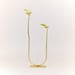 Image of Uneven U Vase, raw brass: Short Height, Medium U, Thin Tube