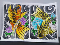 Two koi fish