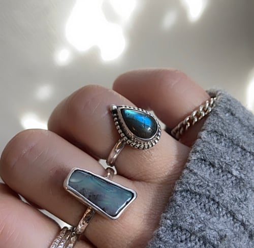 Image of Australian Boulder Opal ring 