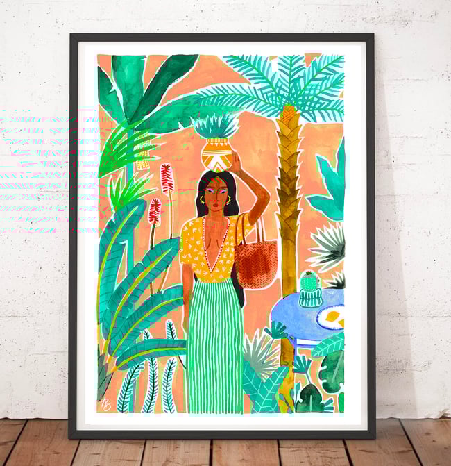 AFFICHE FEMME DES TROPIQUES