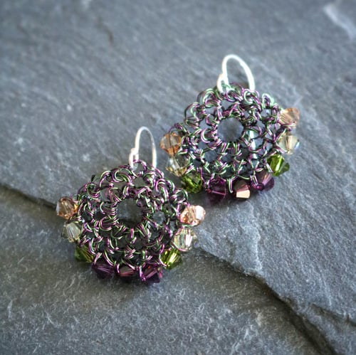 Image of CRESCENT  EARRINGS - Evergreen