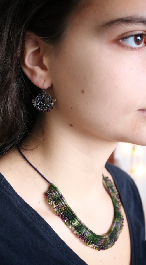 Image of CRESCENT  EARRINGS - Evergreen