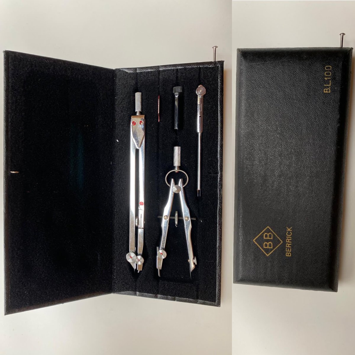 Image of Vintage Berrick BL100 Compass Set