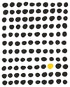 Black and Gold Dots Print