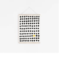 Image 4 of Black and Gold Dots Print