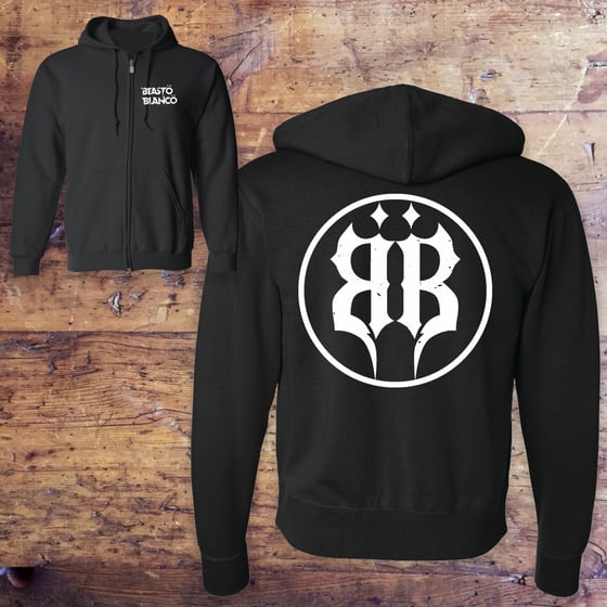 Image of OFFICIAL - BEASTO BLANCO  - "CIRCLE" LOGO ZIP HOODIE 