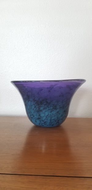 Image of Blue and purple "bubble bowl"