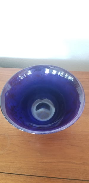 Image of Blue and purple "bubble bowl"