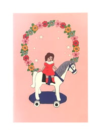 Image 1 of Playtime Girl on Horse Notebook 