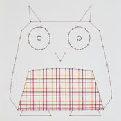 Image of "Owl" embroidered illustration