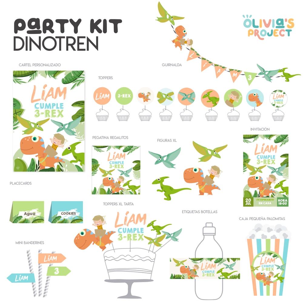 Image of Party Kit Dinotren