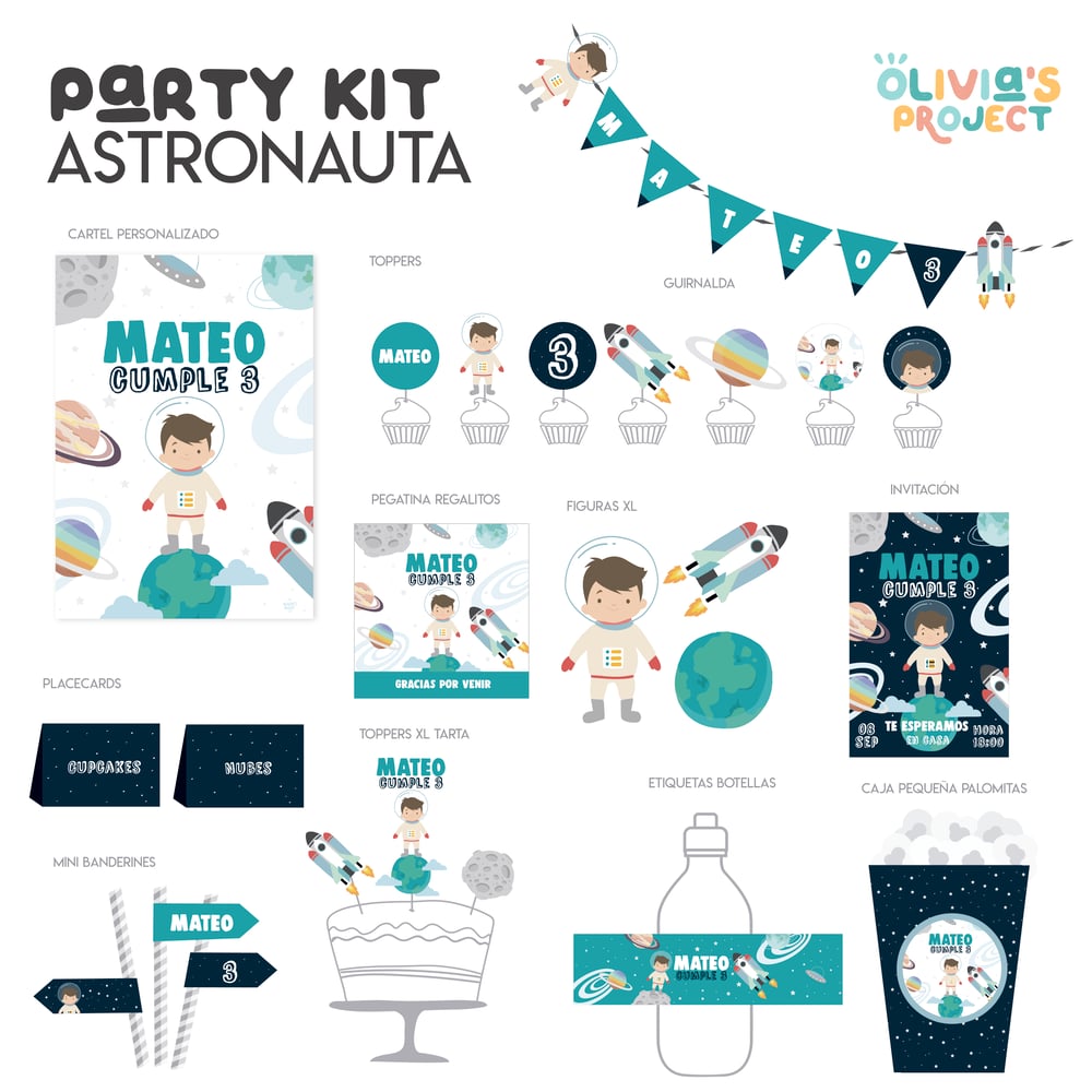 Image of Party Kit Astronauta