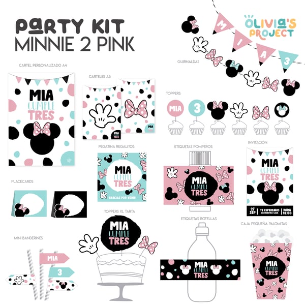 Image of Party Kit Minnie 2 Pink