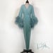 Image of Blue Slate Sheer "Selene" Dressing Gown 10% OFF DISCOUNT CODE: FEMMEFATALE
