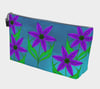 Blue Camas Flowers Makeup Bag