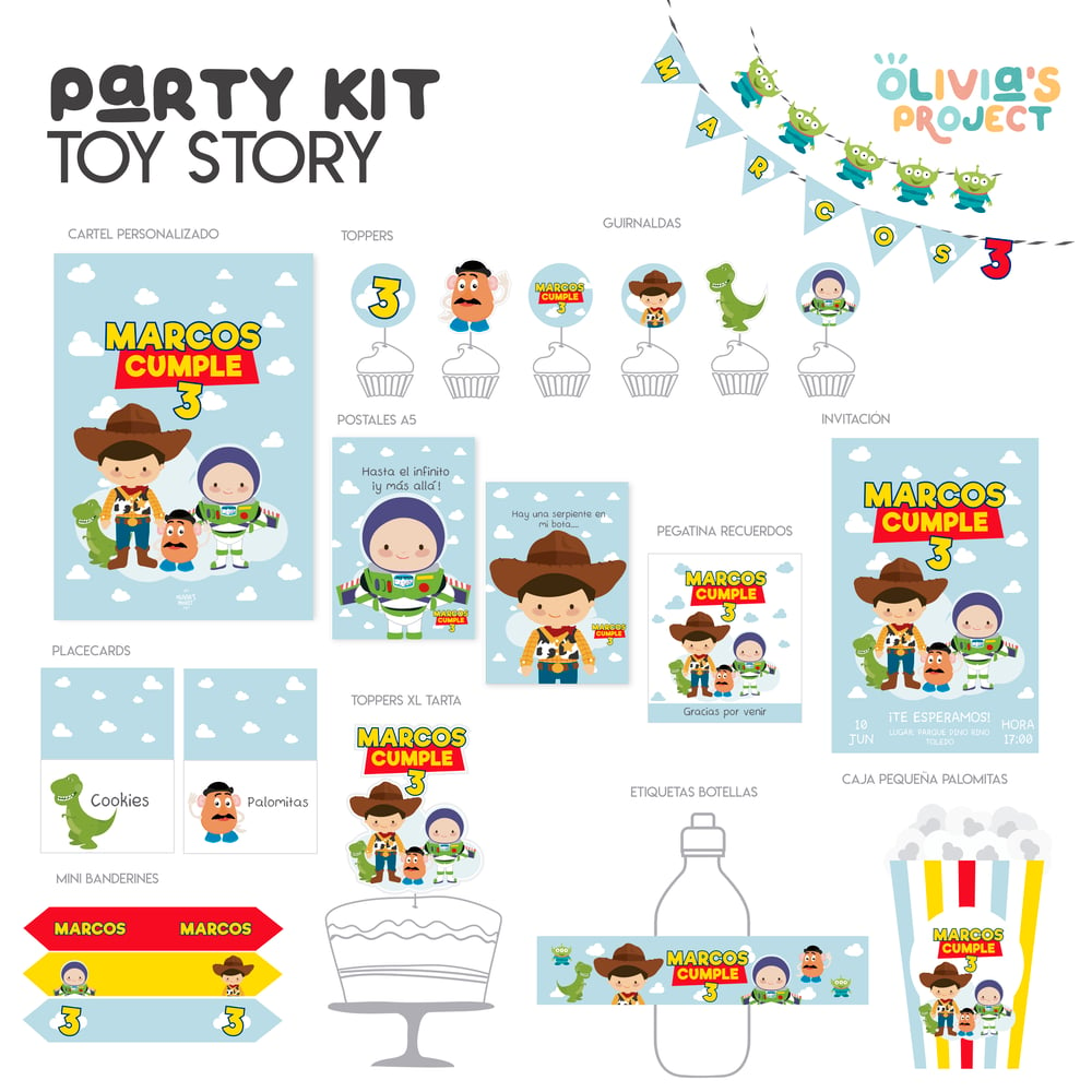 Image of Party Kit Toy Story Impreso