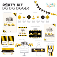 Image 1 of Party Kit Dig Dig Digger Impreso