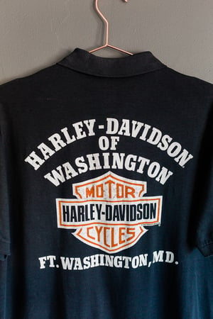 Image of 1982 Harley Davidson Crew Member Polo Neck