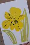 Cut-out Flowers A5 Screenprint