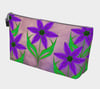 Pink Camas Flowers Makeup Bag