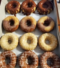 Dozen of assorted doughnuts 