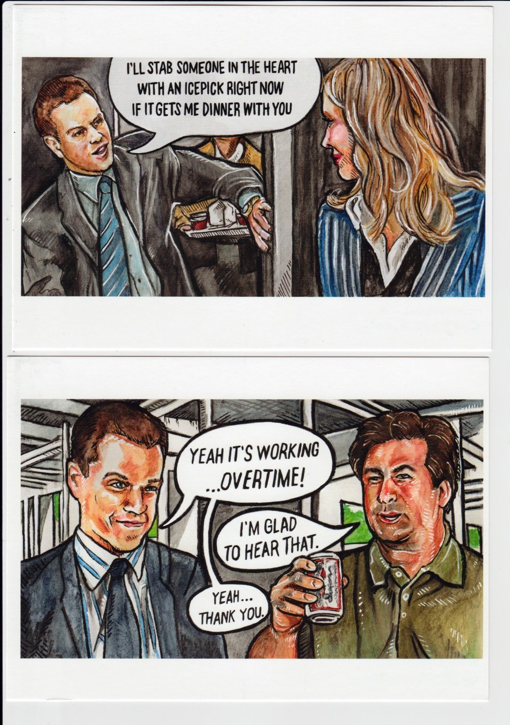 The Departed Art Cards - Set of 5