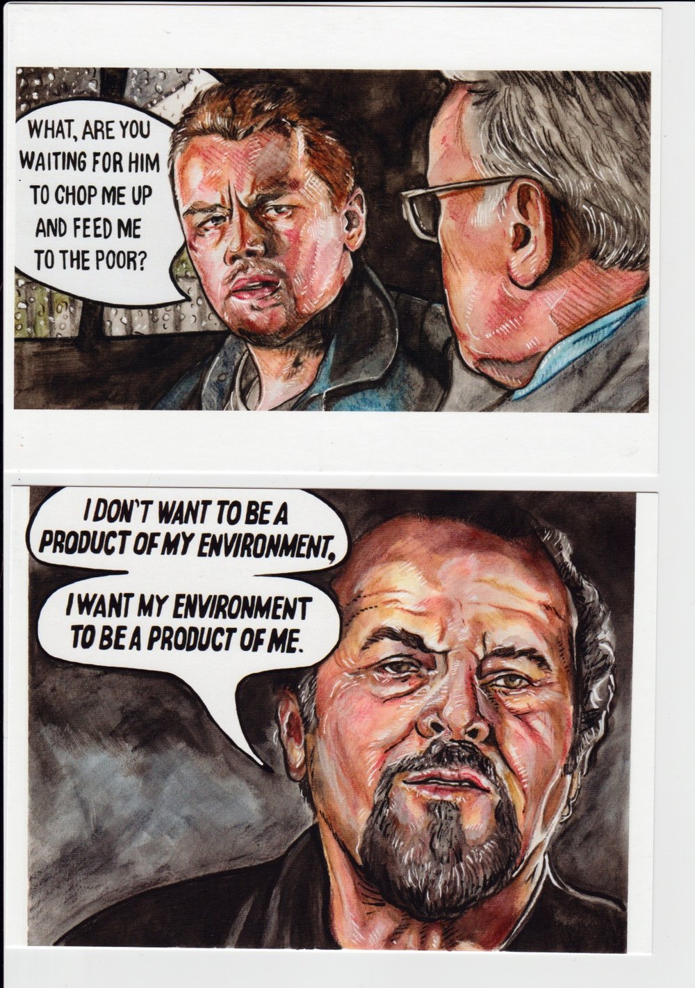 The Departed Art Cards - Set of 5