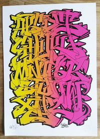 Image 1 of INKIE - ABC Wildstyle Fine Art print A3