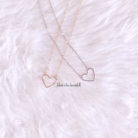 félicité x live beautifulli heart necklace