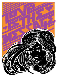 INKIE Love is the Message Fine Art Print