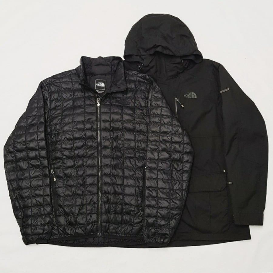 Image of 2 in 1 The North Face "Black Metal Patch" Jacket / Men's Large