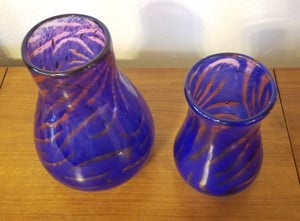 Image of Blue and Fuschia vase 