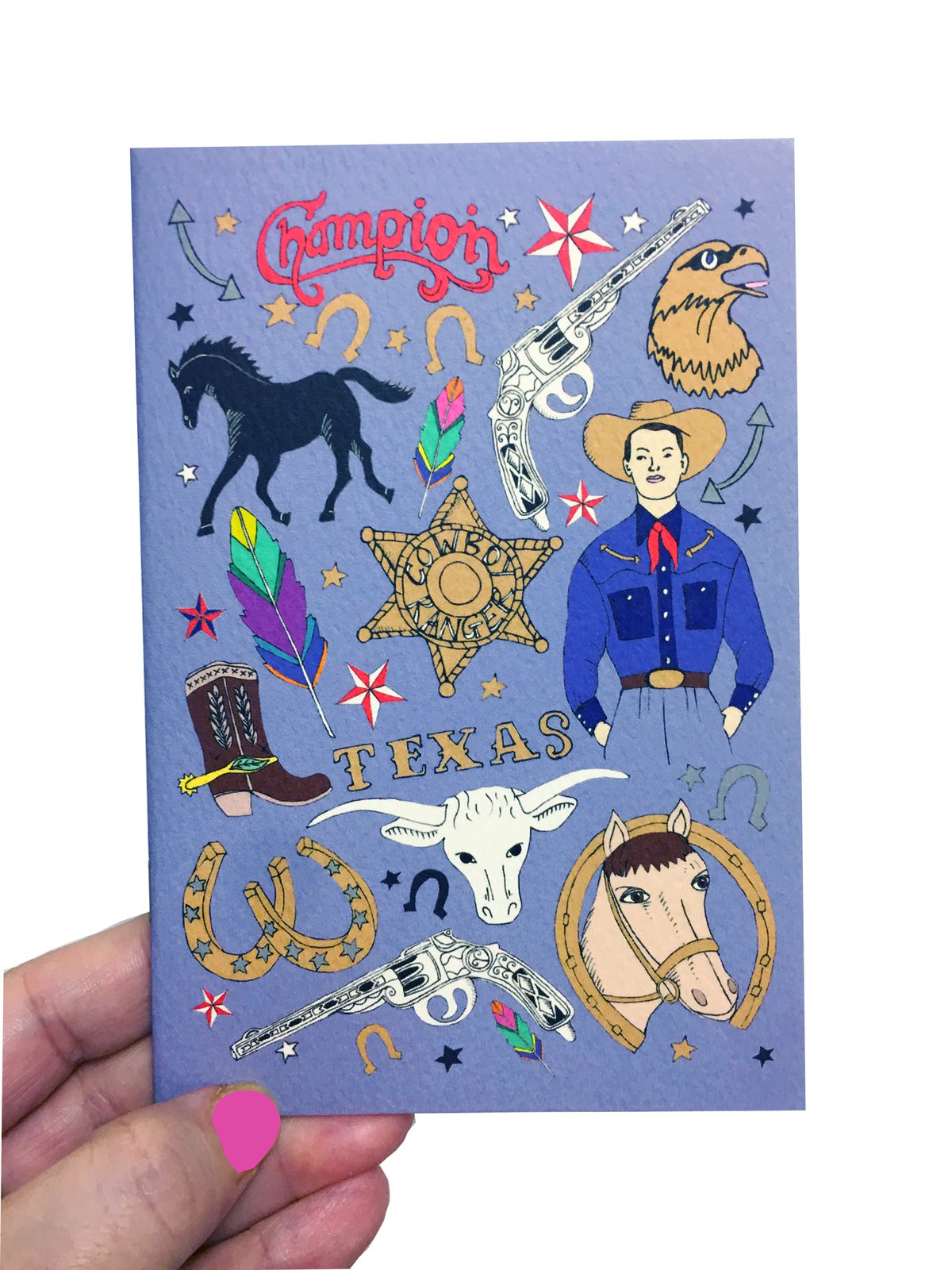 Cowboy Tattoo A6 Notebook with Lined Pages