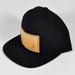 Image of leather patch snapback